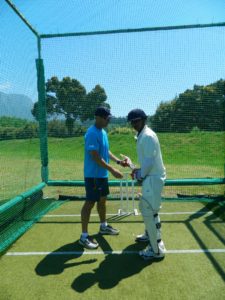 Garry Kristen batting techniques to MCA Students